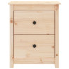 Mesita de noche madera maciza de pino 50x35x61.5 cm 3