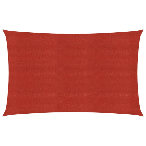 Toldo de vela rojo HDPE 160 g/m² 3x5 m D