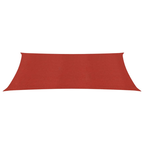 Toldo de vela rojo HDPE 160 g/m² 3x5 m M 2