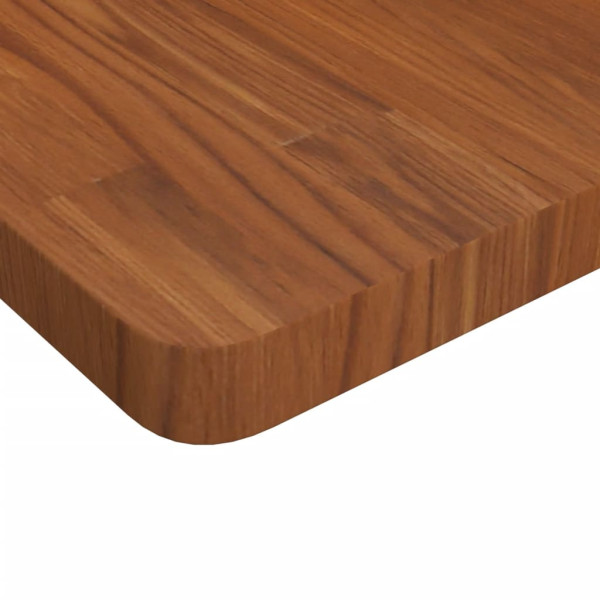 Tablero de mesa cuadrada madera roble marrón oscuro 60x60x4 cm M 3
