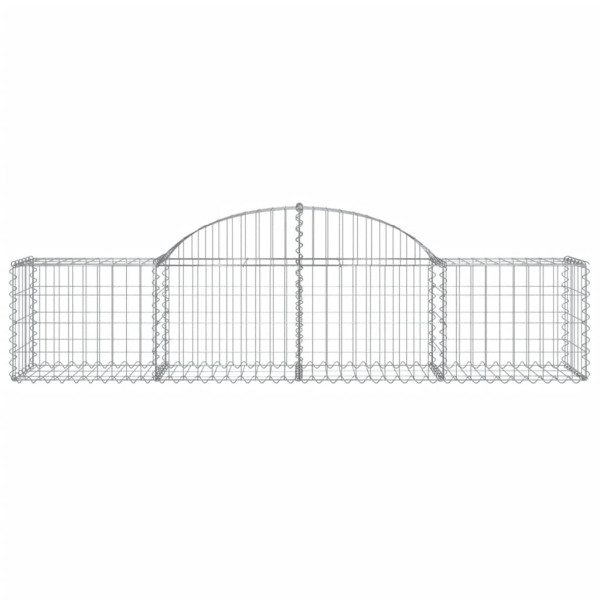 Cestos gabião arqueados 40pcs 200x50x40/60 cm ferro galvanizado M 4