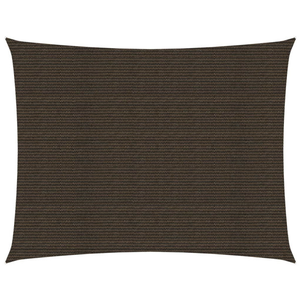 Toldo de vela marrón HDPE 160 g/m² 2.5x4.5 m D