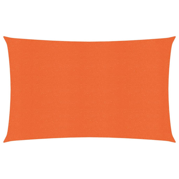 Toldo de vela naranja HDPE 160 g/m² 3.5x5 m D
