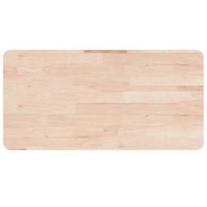 Encimera de baño madera maciza sin tratar 80x40x1.5 cm H