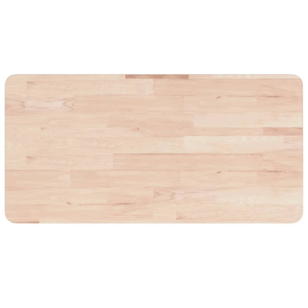 Encimera de baño madera maciza sin tratar 80x40x1.5 cm M 2
