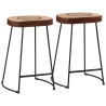 Bancos de bar 2 pcs 41x29x62 cm castanho-escuro 1