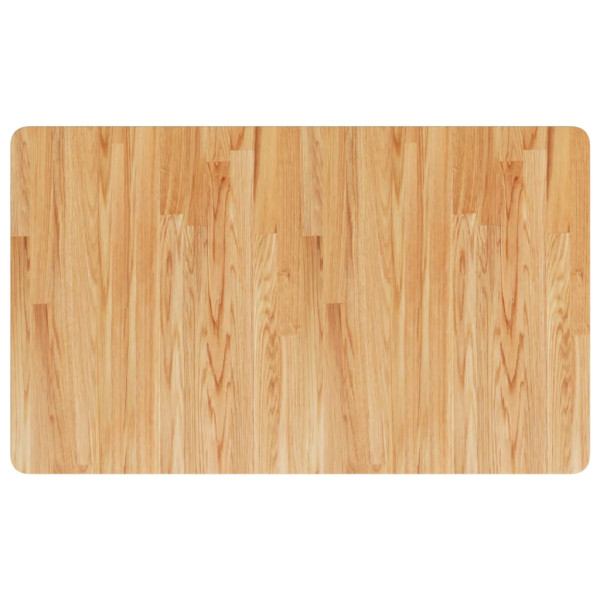 Encimera baño madera maciza tratada marrón claro 100x60x1.5 cm M 2