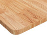 Tablero de mesa cuadrada madera roble marrón claro 80x80x2.5 cm 3
