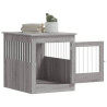 Jaula para perros madera ingeniería gris Sonoma 64.5x80x71 cm 5
