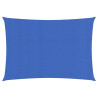 Para-sol estilo vela retangular 160 g/m² 2.5x5 m PEAD azul 1
