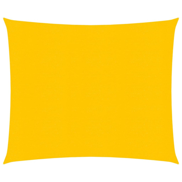 Toldo de vela cuadrado HDPE amarillo 160 g/m² 5x5 m D