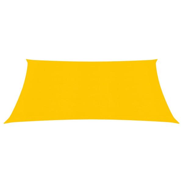 Toldo de vela cuadrado HDPE amarillo 160 g/m² 5x5 m M 2