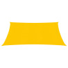 Toldo de vela cuadrado HDPE amarillo 160 g/m² 5x5 m 2