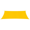 Toldo de vela rectangular HDPE amarillo 160 g/m² 3.5x5 m 2