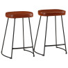 Bancos de bar 2 pcs 41x29x62 cm castanho-escuro 1