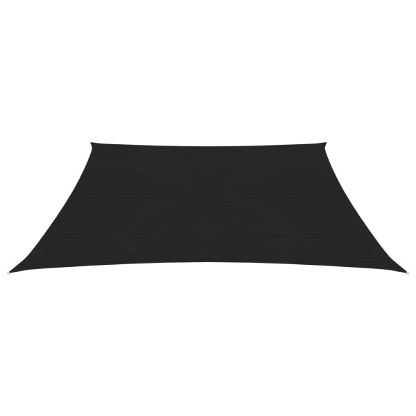 Para-sol estilo vela 160 g/m² 4x4 m PEAD preto M 2