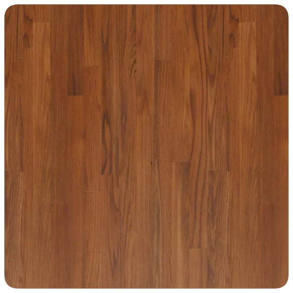 Tablero de mesa cuadrada madera roble marrón oscuro 70x70x1.5cm M 2