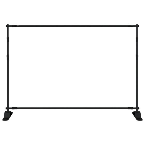 Suportes para fundos fotográficos 2 pcs 305x243 cm aço preto M 4