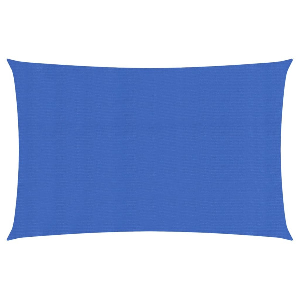 Toldo de vela rectangular HDPE azul 160 g/m² 3x6 m D