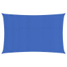 Toldo de vela rectangular HDPE azul 160 g/m² 3x6 m 1