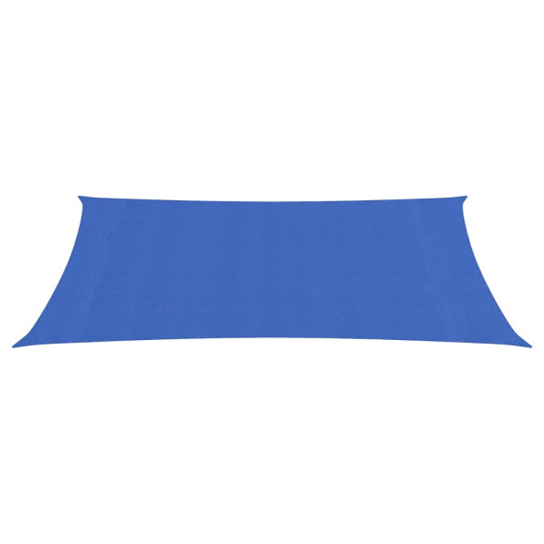 Para-sol estilo vela retangular 160 g/m² 3x6 m PEAD azul M 2