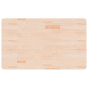 Encimera de baño madera maciza sin tratar 100x60x1.5 cm H