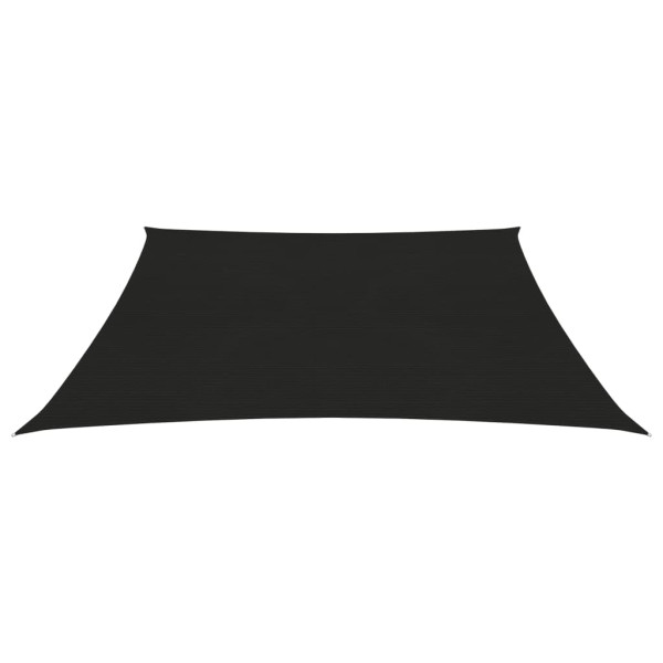 Para-sol estilo vela 160 g/m² 7x7 m PEAD preto M 2