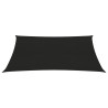 Toldo de vela HDPE negro 160 g/m² 5x6 m 2