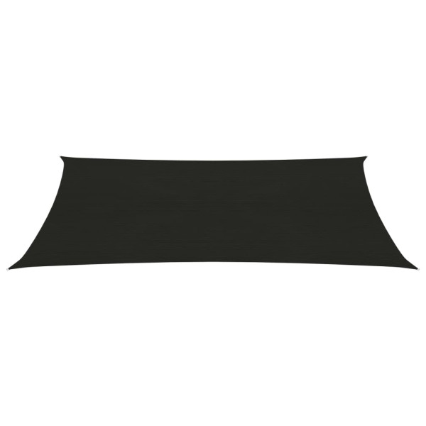 Toldo de vela negro HDPE 160 g/m² 5x8 m M 2
