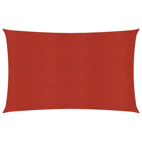 Toldo de vela rojo HDPE 160 g/m² 3x6 m D