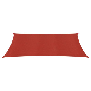 Toldo de vela rojo HDPE 160 g/m² 3x6 m H