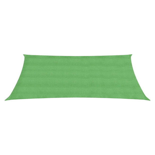 Para-sol estilo vela 160 g/m² 3x5 m PEAD verde-claro M 2