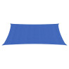 Toldo de vela rectangular HDPE azul 160 g/m² 4x6 m 2