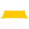 Toldo de vela rectangular HDPE amarillo 160 g/m² 3.5x4.5 m 2