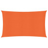 Para-sol estilo vela retangular 160 g/m² 3x6 m PEAD laranja 1