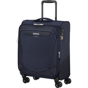 Maleta de cabina american tourister summerride spinner 55cm/ 55x40x23cm/ 4 ruedas/ azul marino H