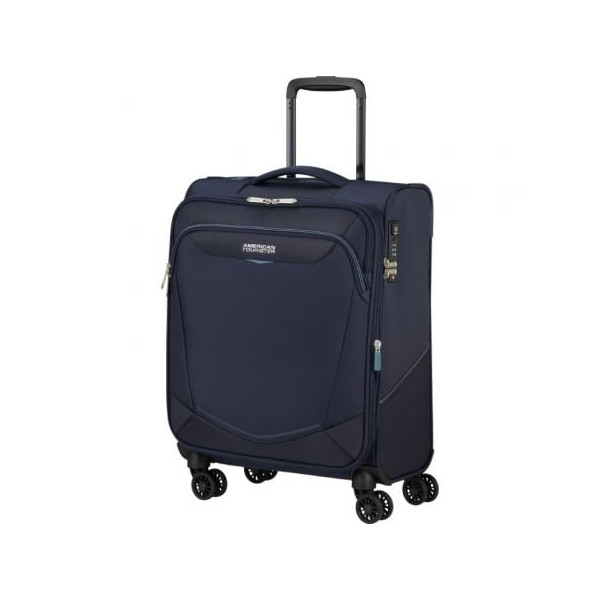 Maleta de cabina american tourister summerride spinner 55cm/ 55x40x23cm/ 4 ruedas/ azul marino M 2