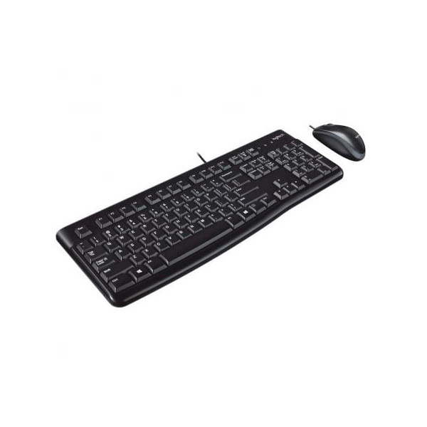 Teclado e mouse Logitech Desktop Mk120 preto M 3