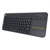 Teclado sem fio Logitech Toque K400 Mais preto 1