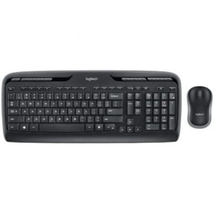 Teclado sem fio e mouse Logitech Combo MK330 preto H