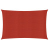 Toldo de vela rojo HDPE 160 g/m² 2.5x4.5 m 1