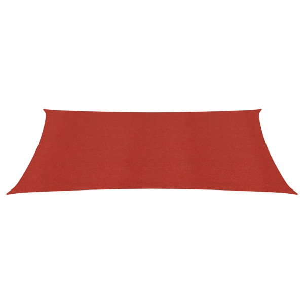 Toldo de vela rojo HDPE 160 g/m² 2.5x4.5 m M 2