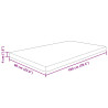 Encimera de baño madera maciza sin tratar 100x60x4 cm 4