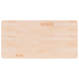 Encimera de baño madera maciza sin tratar 100x50x1.5 cm H