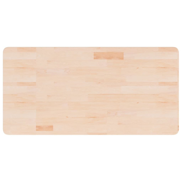 Encimera de baño madera maciza sin tratar 100x50x1.5 cm M 2