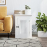Móvel casota para cão 45x62x59 cm derivados de madeira branco 3