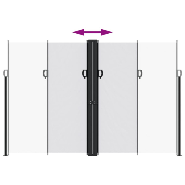 Toldo lateral retrátil 220x600 cm branco M 5