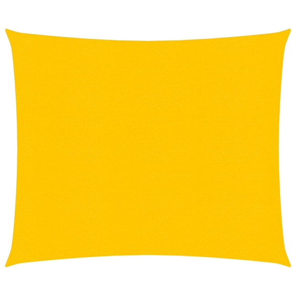 Toldo de vela cuadrado HDPE amarillo 160 g/m² 4x4 m D