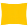 Para-sol estilo vela quadrado 160 g/m² 4x4 m PEAD amarelo 1