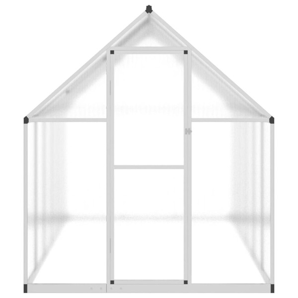 Invernadero con marco base aluminio plateado 334x169x195 cm M 3